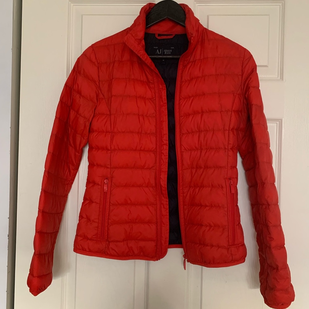 ARMANI Jeans Down Red Jacket